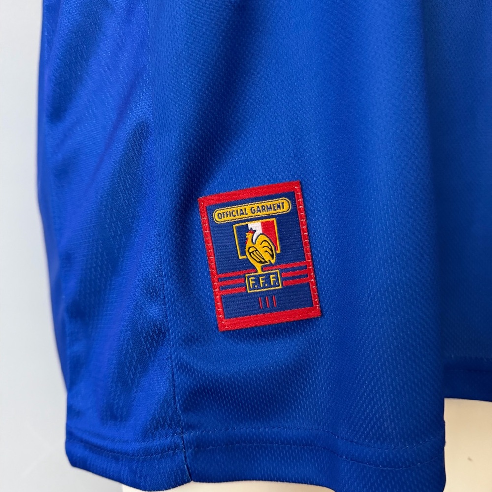 Zinedin Zidane France World Cup 98 Final Retro New Men's Blue Home Soccer Jersey - Picture 5 of 9